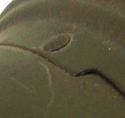 Tête de rivet légerement bombée (Carpentier). Tête de rivet légerement bombée (Carpentier).