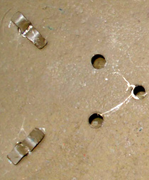 Rivet fendu classique. Rivet fendu classique.