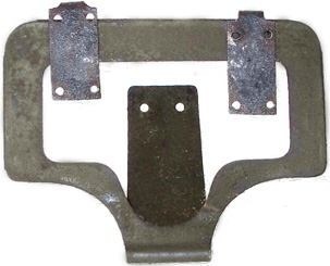 Position des agrafes sur la lame, recto. Position des agrafes sur la lame, recto.