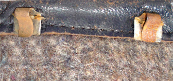 Agrafe à embase raccourcie. Agrafe à embase raccourcie.