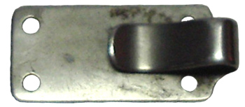 Agrafe en inox, dessus. Agrafe en inox, dessus.