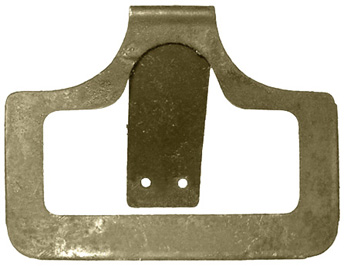 Lame ressort, vue de face. Lame ressort, vue de face.