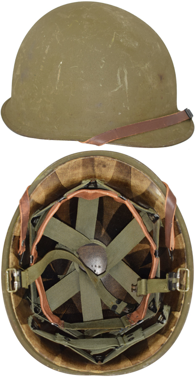 Casque M-1 M1951 (avec liner M1958). Casque M-1 M1951 (avec liner M1958).