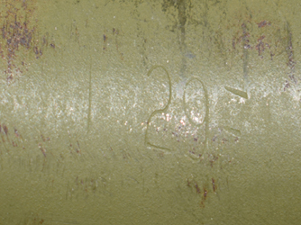 Numéro de lot d'acier. Numéro de lot d'acier.