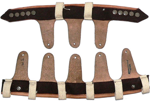 Deux parties de la coiffe - revers. Deux parties de la coiffe - revers.