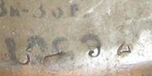 Numéro de lot d'acier observé en 1936. Numéro de lot d'acier observé en 1936.