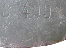 Numéro de lot d'acier observé en 1937. Numéro de lot d'acier observé en 1937.