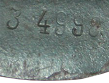 Numéro de lot d'acier observé en 1938. Numéro de lot d'acier observé en 1938.