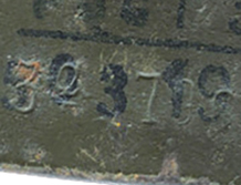 Numéro de lot d'acier observé en 1938. Numéro de lot d'acier observé en 1938.