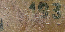 Numéro de lot d'acier observé en 1939. Numéro de lot d'acier observé en 1939.