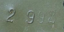 Numéro de lot d'acier observé en 1939. Numéro de lot d'acier observé en 1939.