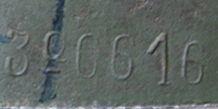 Numéro de lot d'acier observé en 1939. Numéro de lot d'acier observé en 1939.